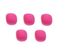SUPVOX 5pezzi Coperture Microfono in Spugna Rosa Antivento Protezioni Microfono Elastiche e Resistenti Per Ktv Conferenze Palco e Registrazioni