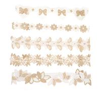 SUPVOX 5pezzi Copricapo Da Banchetto Per Ragazzo Ragazza Ragazza Dei Cento Giorni in Pizzo Cavo Motivo Floreale Copricapo Ricamato Per Ragazzo Confezione