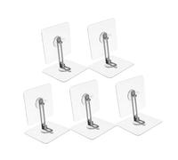 SUPVOX 5sets Ancoraggi Per Mobili Senza Trapano Per Cassettiere Librerie e Armadi Staffe Di Sicurezza Antiribaltamento Trasparenti Per Protezione Dei Ragazzo Ragazza Ragazza