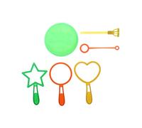 SUPVOX 6 Bacchette per Sapon Sicura Gioco Divertente per Allaperto Casa Include Vassoio per Soluzione Bubble Stick Colorati Colore Casuale Colore Casuale