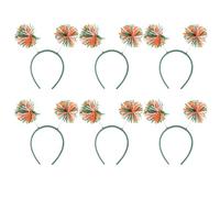 SUPVOX 6 fasce per capelli con pompon lavorate a maglia: decorazione per capelli multicolore per feste a tema, feste, travestimenti di Halloween - copricapo da fiaba