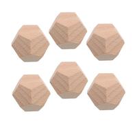 SUPVOX 6 Legno Vuoti Grezzi A 12 Per Progetti Artigianali - Forniture Per Giochi Scambio Graffiti Da Te Per Feste