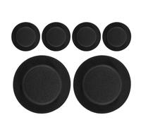 SUPVOX 6 Mini Cappelli a Cilindro Nero per Pupazzi di Neve, Accessori Decorativi per Bambole, Cappelli Natalizi Artigianali per Lavori Fai da Te e Feste Stagionali