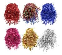 SUPVOX 6 Parrucche Shiny Colorate per Feste Costume Sintetici Leggeri per Halloween Cosplay e Party Tematici Accessori Versatili e