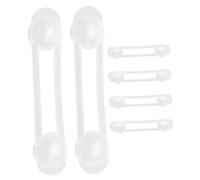 SUPVOX 6 pezzi Blocchi Sicurezza Armadietti per U Shaped Trasparenti e Flessibili Protezione Antischiacciamento per Cassetti e Frigoriferi Chiusure Morbide e Resistenti per Sicurezza e