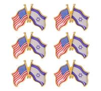 SUPVOX 6 Pezzi Commemorativa e Funzioni Commemorative in Lega di Zinco Resistente alla Corrosione con Brillantezza Duratura per Presentazioni Sulle Relazioni Usa-israele