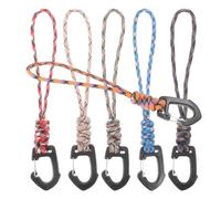 SUPVOX 6 Pezzi Cordino Intrecciato per Chiavi da Polso Portachiavi con Chiusura Adatto per Carte D'identità Telefono Chiavi Auto Portafoglio Fischietto Uso All'aperto