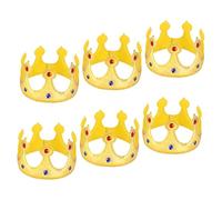 SUPVOX 6 Pezzi Corona Elegante per Bambina Cappelli Morbidi Riutilizzabili per Feste di Compleanno Accessori Comfort e Misura Inclusiva per Principi e Principesse