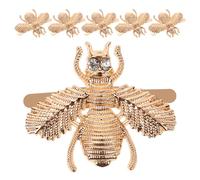 SUPVOX 6 Pezzi Fibbie Decorative per Scarpe da Donna a Forma di Ape con Pietre Lucenti, Clip Rimovibili in Metallo per Tacchi, Stivali e Borse, Accessori Moda per Decorazione