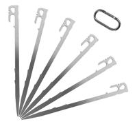SUPVOX 6 Pezzi Gancio Inossidabile per Camping e Giardinaggio Resistente e Facile Installare Condizioni Ventose per Tende Trampolini e Decorazioni