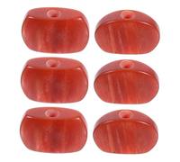SUPVOX 6 Pezzi Guitar Tuning Peg Buttons Oval Resin Knobs Comfortable Grip Wear Resistant Accurate Tuning For Acoustic Electric Folk Guitars Accessories