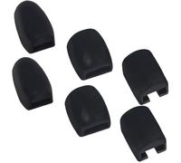 SUPVOX 6 pezzi Proteggi Tasti Laterali Sax in Silicone Nero Copri Chiavi Sassofono Accessori Antiscivolo per Strumenti Fiato Riduce Affaticamento Dita e Protegge Tastiera
