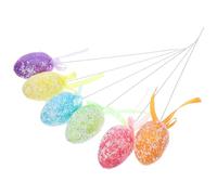 SUPVOX 6 Pezzi Ramo Artificiale Uova di Pasqua 4x6 Cm in Gommapiuma, Decorazione Pasquale Versatile per Centrotavola, Ghirlande e Bouquet Festivi per Casa e Festa