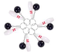 SUPVOX 6 Portachiavi Bowling Mini Ciondoli Sportivi per Amanti Bowling Portachiavi e Souvenir