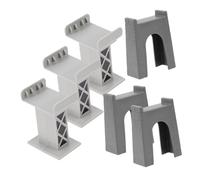 SUPVOX 6 Supporti per Ponte Ferroviario per Treno Curvi e per Creative Rotaie per Accessori Sicuri per Giochi Ferroviari