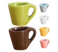 SUPVOX 6 Tazze Miniature in Resina Colorate delle Bambole Accessori Cucina Miniatura per Progetti DIY e Decorazioni Micro Paesaggio