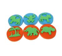 SUPVOX 6 Timbri Animali in Eva Morbidi per Kit e Graffiti Sicuri e Facili da Usare per Regali Feste Compleanno Ragazzi e Ragazze