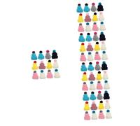 SUPVOX 60 Cappellini Miniatura Colorati in Morbida Decorativi e Riutilizzabili per Feste e Decorazioni Artigianali Colore Casuale