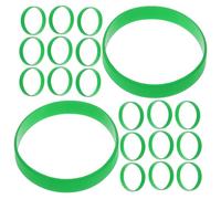 SUPVOX 60 Pezzi Braccialetti in Silicone Verde per Feste Elasticità e Resistenza, Leggeri e Portatili, per Giovani e Adolescenti come Regalo per Party