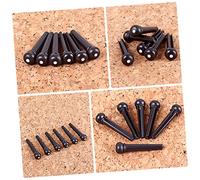 SUPVOX 6pezzi Adattatore Per Chitarra in Pom Di Perni Per Corde Per Ponticelli Accessori Per Chitarra Sostituzione Perni Del Ponte Standard Del Ponte