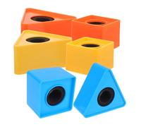 SUPVOX 6pezzi Cubo Quadrato Logo Per Microfono Supporto Per Microfono Per Intervista Stazione Bandiera Per Per Conferenze e Interviste Sul Palco