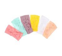 SUPVOX 6pezzi Fascia Elastica per Capelli Bambina Fasce Fiocco per Neonate Fasce in Nylon per Bambine Piccole