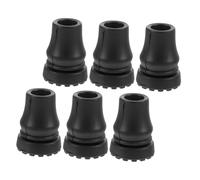 SUPVOX 6pezzi Punte Antiscivolo in Gomma Per Bastoncini Da Trekking Poggiapiedi Per Bastoni Da Passeggio Punte Di Ricambio Per Bastoncini Passeggio Accessori Per Stampelle Parti Di Baston