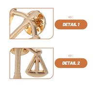 SUPVOX 6pezzi Spilla in Metallo Forma di Bilancia della Giustizia Spilla da Bavero Retrò per Uomo e Donna Accessorio per Camicia e Abito