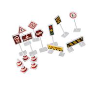 SUPVOX 6sets Stradale Simulato Stradale Posto di Indicatore Cartello di Posto di per Ragazzo Ragazza Sussidi Didattici per Asilo Giocattoli per Educazione Ai Trasporti