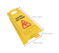 SUPVOX 7 Miniature Dollhouse Wet Floor Caution Signs in Alloy Realistic Safety Warning Notices For Fairy Garden And Diorama Decoration And Fade Resistant