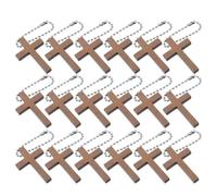 SUPVOX 72 Pezzi Croce in Legno Miniatura Rustica Foro Liscio senza Sbavature per Bomboniere Battesimo e Forniture Fai-da-te Gioielli Chiesa Preghiera