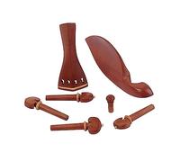SUPVOX 7pezzi Accessori Per Violino in Legno Di Giuggiola Set Di Cordiera Mentoniera Perno Terminale Parti Essenziali Per Violino