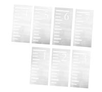 SUPVOX 7pezzi Stencil Scala in Plastica Decorazione Murale Altezza Per Ragazzo Ragazza Stencil Scala Altezza Riutilizzabile