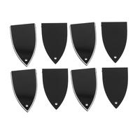 SUPVOX 8 Pezzi Bass Guitar Truss Rod Covers Plastic Tip Angle Neck Plate Replacement For Electric Bass Accessories Repair And Maintenance