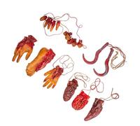 SUPVOX 8 Pezzi Oggetti di Scena per Halloween Parti del Corpo Mozzate Realistici Pendenti Dita e Mani Insanguinate Decorazioni Horror per Feste e Allestimenti Casa Infestata