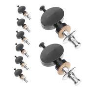 SUPVOX 8 Pezzi Picchetti Vite Ukulele in Metallo Compatibilità Manopola Rotonda Ergonomica Accordatori Precisi Asta Dritta per Pratica Musicali