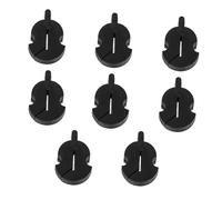 SUPVOX 8 Pezzi Sordina per Violino in Gomma Nera per Pratica, Accessorio Flessibile per Principianti, Riduttore Volume per Esercitazioni Silenziose a Casa