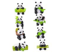 SUPVOX 8 Pezzi Statua Del Panda Giocattoli Animali Figurine Decorative Di Panda Figurine Di Mini Panda Ornamento Del Panda Decorazioni Per Torta Panda Figure Animali Resina
