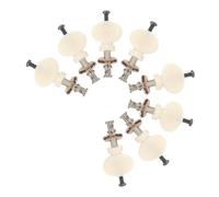 SUPVOX 8 Pezzi Ukulele Tuning Pegs in Precision Metal Straight Rods With Loosening Technology And Comfortable Tuner Knobs For Soprano And Various Ukulele Models