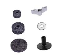 SUPVOX Accessori Di Ricambio Per Piatti Set Di Rondelle in Feltro Manicotti Per Piatti Dadi Ad Alette Feltri Per Charleston Grigio