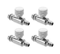 SUPVOX Accessori per Misuratore di Pressione Sanguigna Valvola in Metallo Argento 4 Pezzi Compatibili per Monitoraggio Sanitario in Clinica
