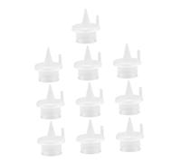 SUPVOX Accessori per Tiralatte Manuale ed Elettrico, Valvola per Tiralatte in Silicone a Becco D'anatra Anti-ritorno, Set da 10 Pezzi, Silicone Sicuro per Allattamento Materno