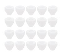 SUPVOX Accessori per Tornitura Penne 20 Pezzi Boccole per Penna Bianca in PE, Boccole Antiaderenti per Finitura Legno, Guarnizioni Resistenti per Lavorazione Manuale