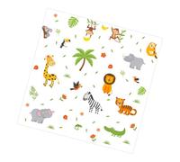 SUPVOX Adesivi Animali da Festa per Vetri Stickers Murali Cartoni Animati in PVC Facili da Attaccare e Rimuovere senza Residui Decorazione Camera con Disegni Creativi e Dettagli Delicati