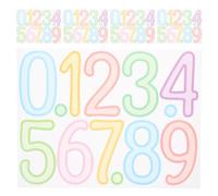 SUPVOX Adesivi Numerici Autoadesivi Impermeabili per Numeri Civici Segnaletica Indirizzo per Cassette Postali 5 Fogli Colorati per Uso Esterno e Didattico