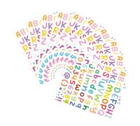 SUPVOX Adesivi per Scrapbooking 10 Fogli Lettere e Numeri Adesivi in Vinile Impermeabili Decorazioni Fai da Te per Album Custodie e Biglietti