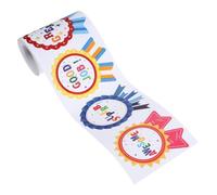 SUPVOX Adesivi Premio per 100 Pezzi Distintivi Colorati in Carta su Rotolo, Etichette Autoadesive per Incentivi Scolastici e Motivazione in Classe a Casa