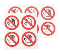 SUPVOX Adesivo "Si prega di non toccare" per etichette di avvertimento "Si prega di non toccare" a mano, non utilizzare - autoadesivo rotondo in vinile da rimuovere e