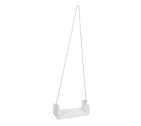 SUPVOX Altalena in Legno Bianco per Ragazzo Ragazza e Ragazzo Ragazza, Accessorio Fotografico Versatile con Corda di Canapa, per Servizi Fotografici a Casa e Celebrazione Traguardi