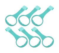 SUPVOX Anelli per Tirare Box per 6 Pezzi Verdi, Impugnature Ergonomiche per Assistenza alla Deambulazione, Accessori per Lettini e Recinti Giochi, Supporto Stabile per Primi Passi
